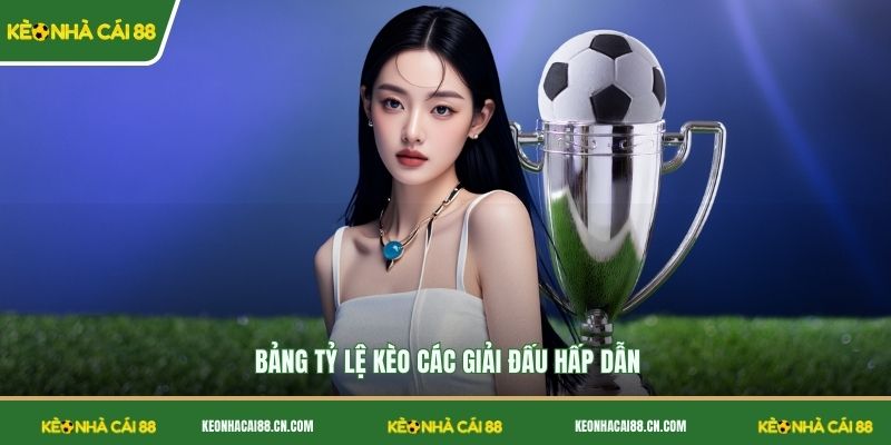 Bảng tỷ lệ kèo các giải đấu hấp dẫn