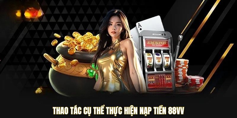 Thao tác cụ thể thực hiện nạp tiền 88VV